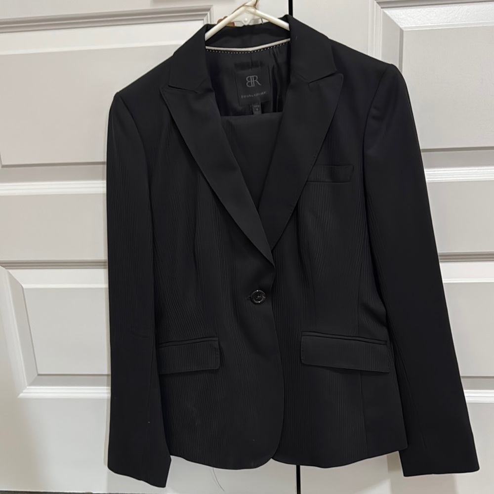 Banana Republic Black Blazer Tailored Suit Jacket and trousers